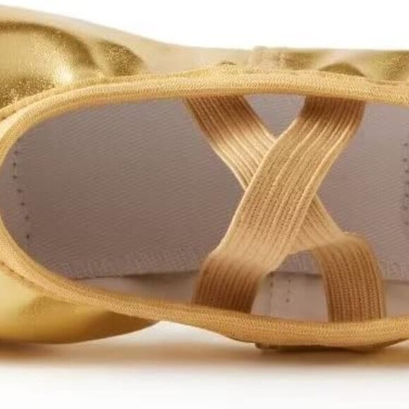 PU Leather Ballet Shoes Women Split-Sole Dance Flats for Beginners - Picture 3 of 6